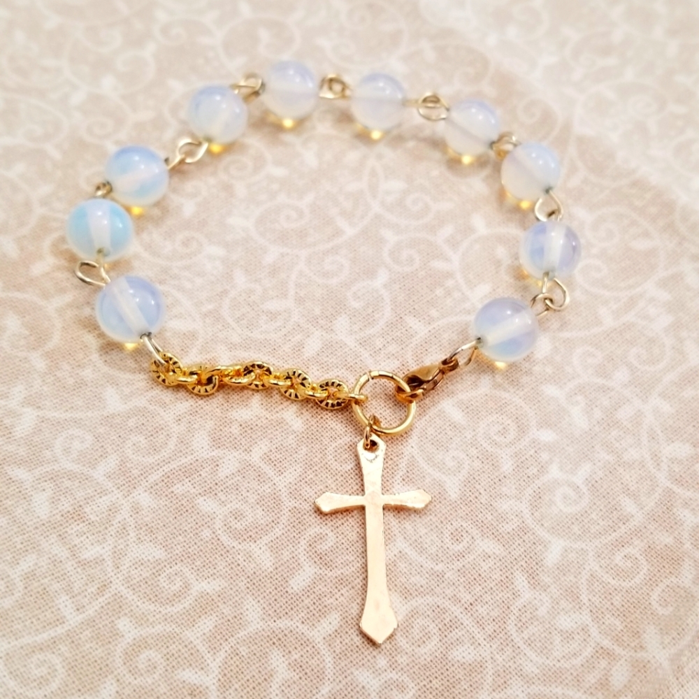Opal Rosary Beads Bracelet